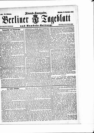 Berliner Tageblatt und Handels-Zeitung on Sep 12, 1906