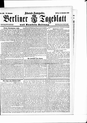 Berliner Tageblatt und Handels-Zeitung vom 14.09.1906