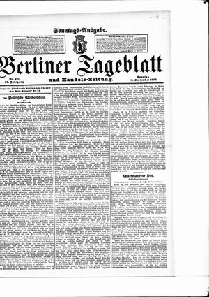 Berliner Tageblatt und Handels-Zeitung vom 16.09.1906