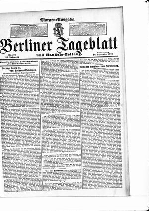 Berliner Tageblatt und Handels-Zeitung vom 20.09.1906