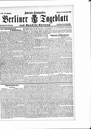 Berliner Tageblatt und Handels-Zeitung vom 24.09.1906