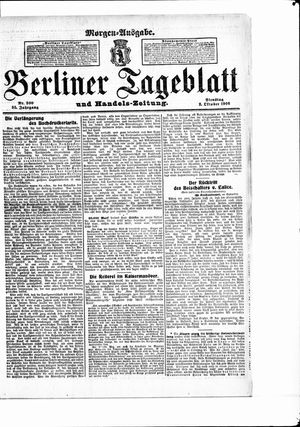Berliner Tageblatt und Handels-Zeitung on Oct 2, 1906