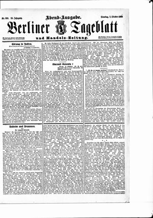 Berliner Tageblatt und Handels-Zeitung on Oct 2, 1906