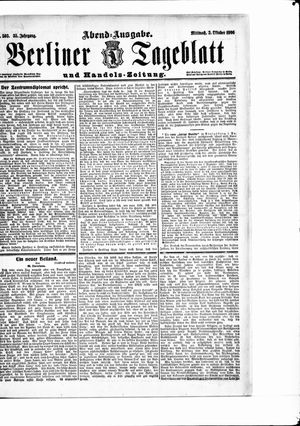 Berliner Tageblatt und Handels-Zeitung on Oct 3, 1906