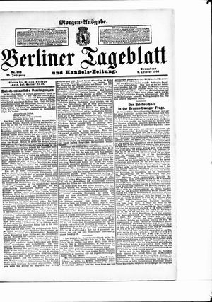 Berliner Tageblatt und Handels-Zeitung vom 06.10.1906