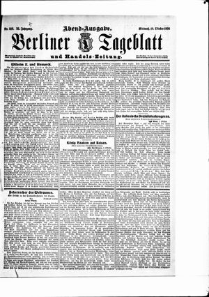 Berliner Tageblatt und Handels-Zeitung vom 10.10.1906
