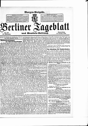 Berliner Tageblatt und Handels-Zeitung on Oct 11, 1906