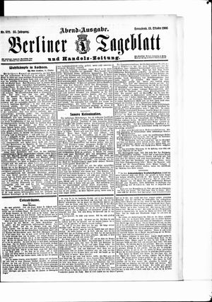 Berliner Tageblatt und Handels-Zeitung vom 13.10.1906