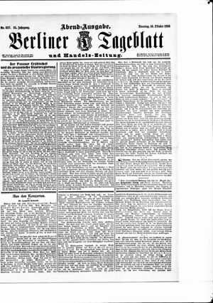 Berliner Tageblatt und Handels-Zeitung on Oct 16, 1906