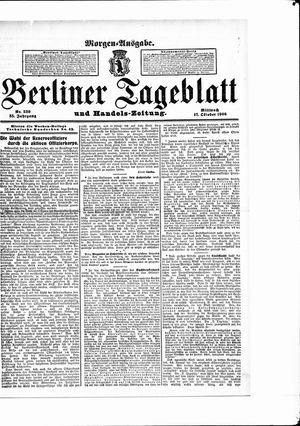 Berliner Tageblatt und Handels-Zeitung vom 17.10.1906