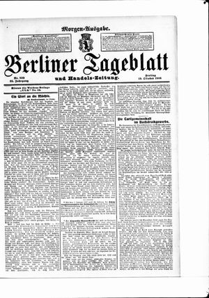 Berliner Tageblatt und Handels-Zeitung vom 19.10.1906