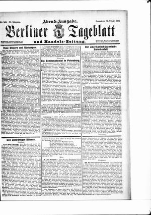 Berliner Tageblatt und Handels-Zeitung on Oct 27, 1906