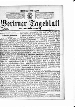 Berliner Tageblatt und Handels-Zeitung vom 28.10.1906