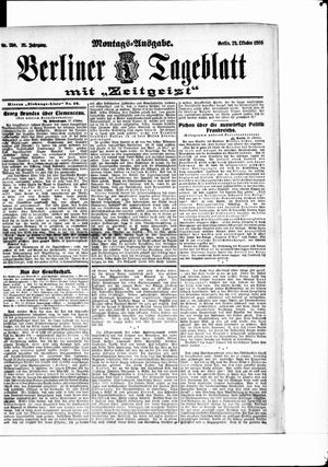Berliner Tageblatt und Handels-Zeitung on Oct 29, 1906