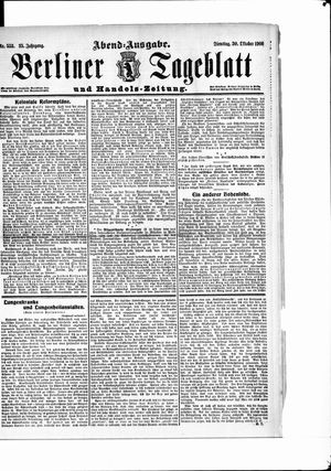 Berliner Tageblatt und Handels-Zeitung vom 30.10.1906