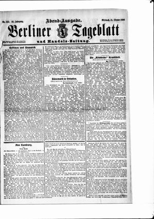 Berliner Tageblatt und Handels-Zeitung vom 31.10.1906