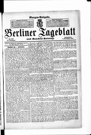 Berliner Tageblatt und Handels-Zeitung vom 08.11.1906