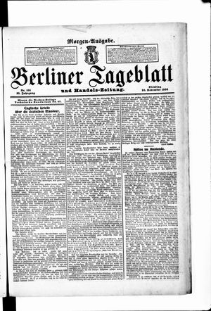 Berliner Tageblatt und Handels-Zeitung vom 20.11.1906