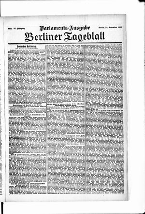 Berliner Tageblatt und Handels-Zeitung vom 29.11.1906