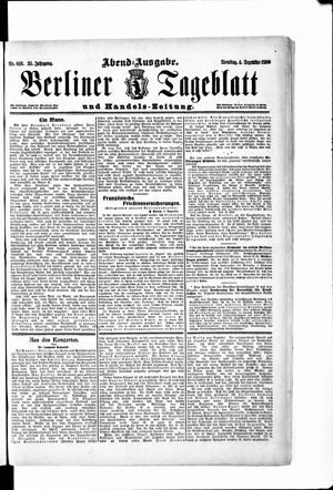 Berliner Tageblatt und Handels-Zeitung vom 04.12.1906