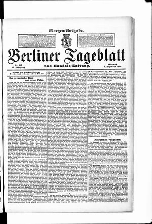 Berliner Tageblatt und Handels-Zeitung vom 05.12.1906