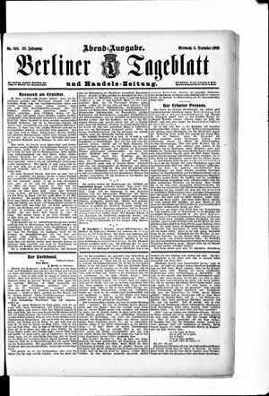Berliner Tageblatt und Handels-Zeitung on Dec 5, 1906