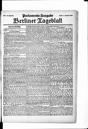 Berliner Tageblatt und Handels-Zeitung vom 06.12.1906