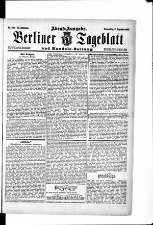 Berliner Tageblatt und Handels-Zeitung vom 06.12.1906