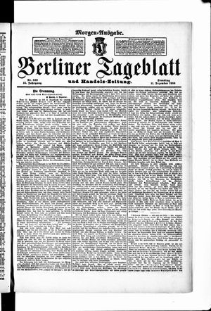 Berliner Tageblatt und Handels-Zeitung on Dec 11, 1906