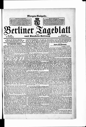 Berliner Tageblatt und Handels-Zeitung vom 12.12.1906