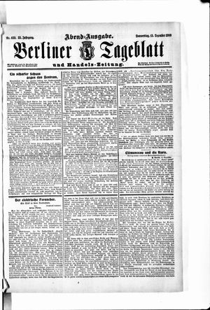 Berliner Tageblatt und Handels-Zeitung vom 13.12.1906