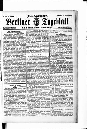 Berliner Tageblatt und Handels-Zeitung vom 15.12.1906