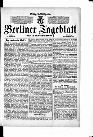 Berliner Tageblatt und Handels-Zeitung vom 18.12.1906