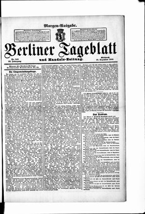 Berliner Tageblatt und Handels-Zeitung vom 19.12.1906