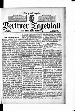 Berliner Tageblatt und Handels-Zeitung vom 20.12.1906