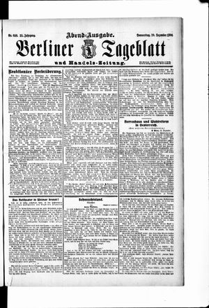 Berliner Tageblatt und Handels-Zeitung vom 20.12.1906