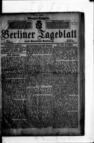 Berliner Tageblatt und Handels-Zeitung vom 01.01.1907
