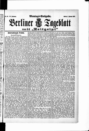 Berliner Tageblatt und Handels-Zeitung on Jan 7, 1907