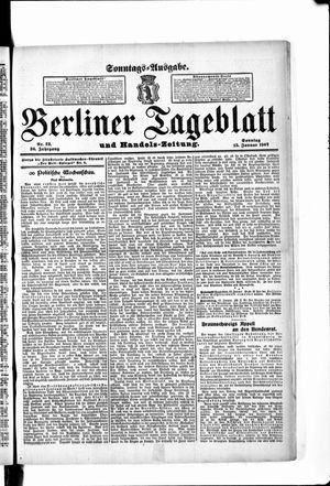 Berliner Tageblatt und Handels-Zeitung vom 13.01.1907