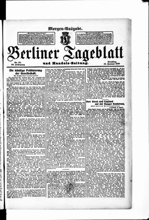 Berliner Tageblatt und Handels-Zeitung on Jan 15, 1907