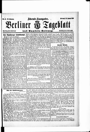 Berliner Tageblatt und Handels-Zeitung on Jan 23, 1907