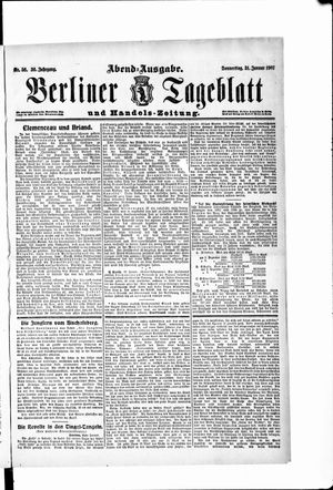 Berliner Tageblatt und Handels-Zeitung vom 31.01.1907