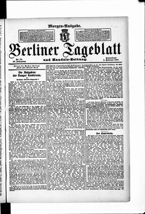 Berliner Tageblatt und Handels-Zeitung vom 09.02.1907
