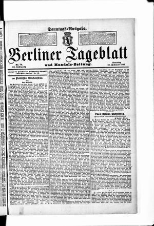 Berliner Tageblatt und Handels-Zeitung vom 10.02.1907