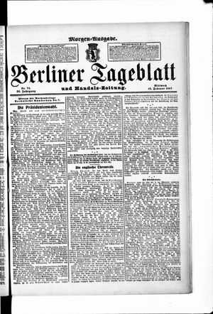 Berliner Tageblatt und Handels-Zeitung vom 13.02.1907