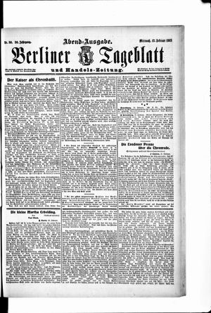 Berliner Tageblatt und Handels-Zeitung vom 13.02.1907