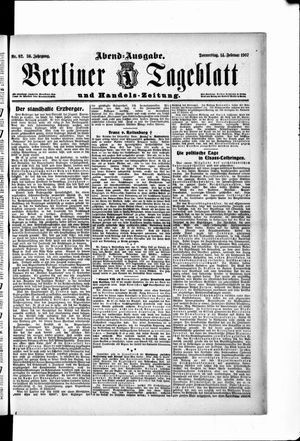 Berliner Tageblatt und Handels-Zeitung vom 14.02.1907