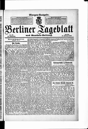 Berliner Tageblatt und Handels-Zeitung on Feb 15, 1907