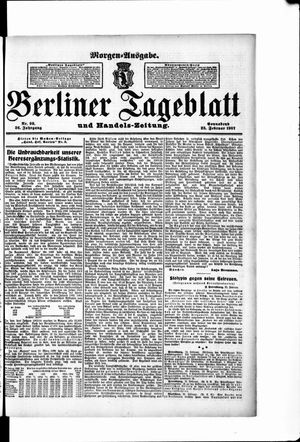 Berliner Tageblatt und Handels-Zeitung vom 23.02.1907