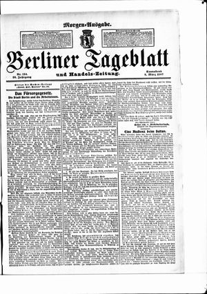 Berliner Tageblatt und Handels-Zeitung vom 09.03.1907